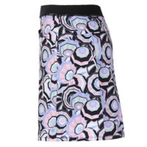 RLX RALPH LAUREN Black & Multicolor Umbrella Print Golf Tennis Skirt Skort, S - Picture 5 of 16
